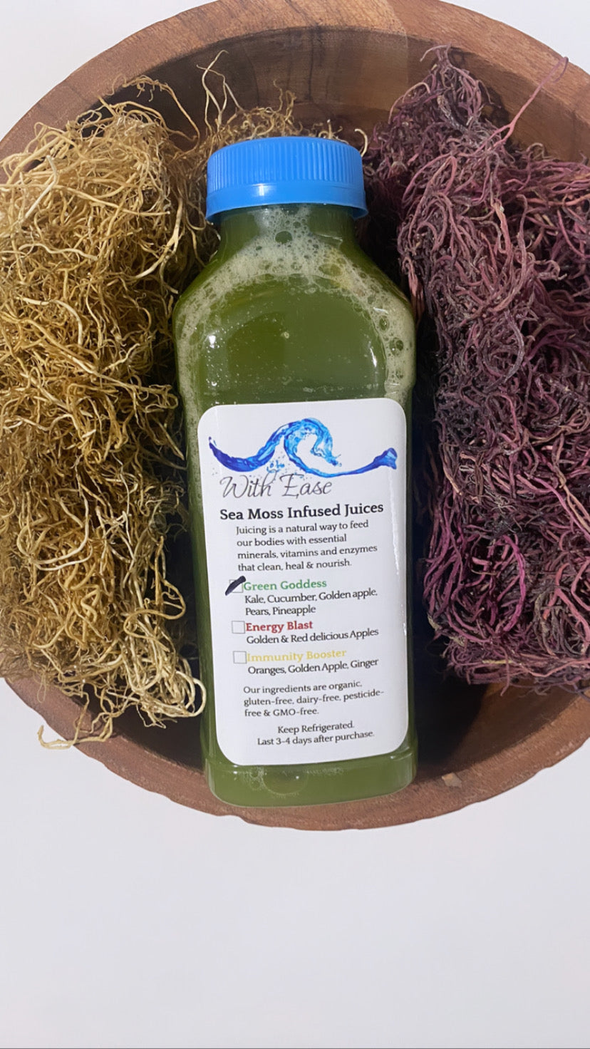 Sea Moss Infused Juices (available for shipping)